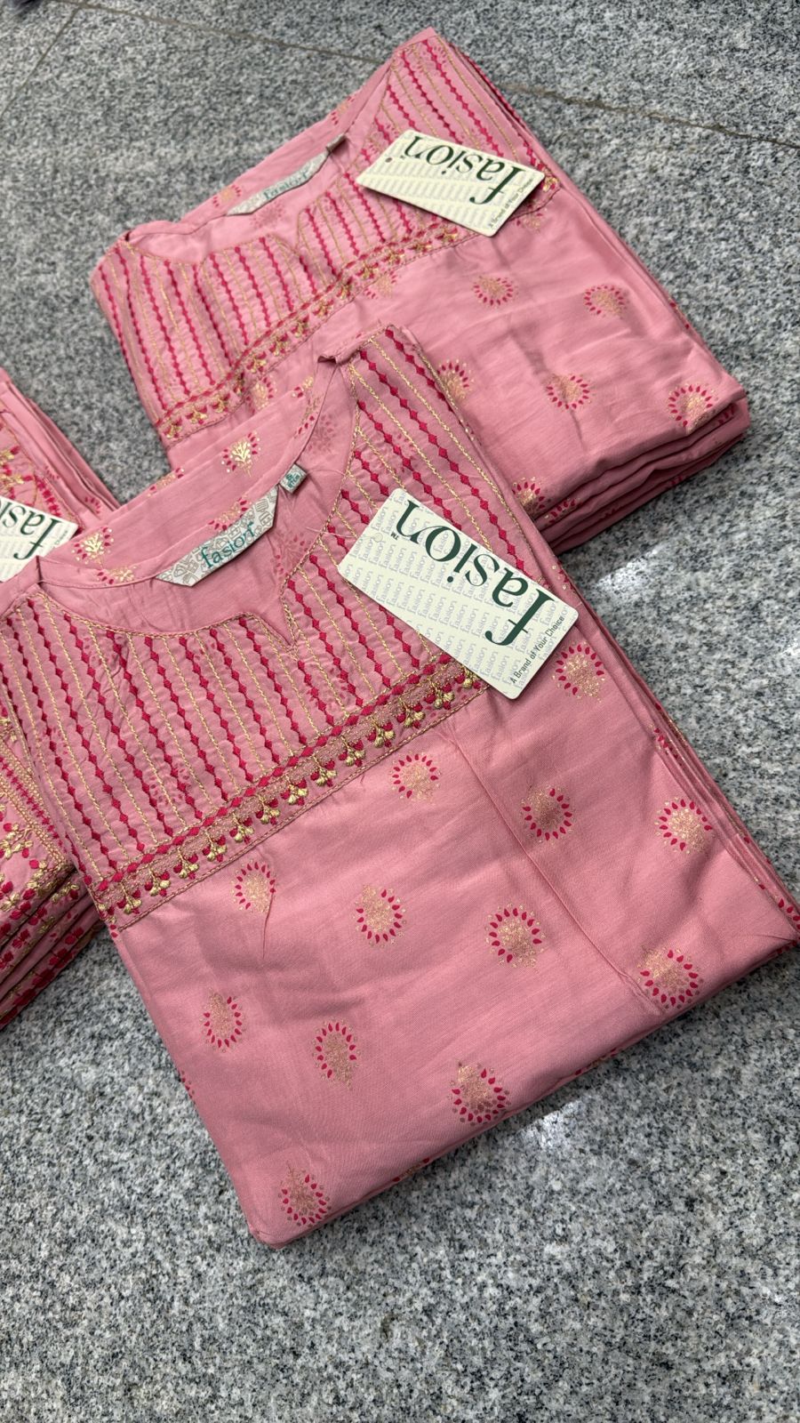 Women Line Pink Kurti